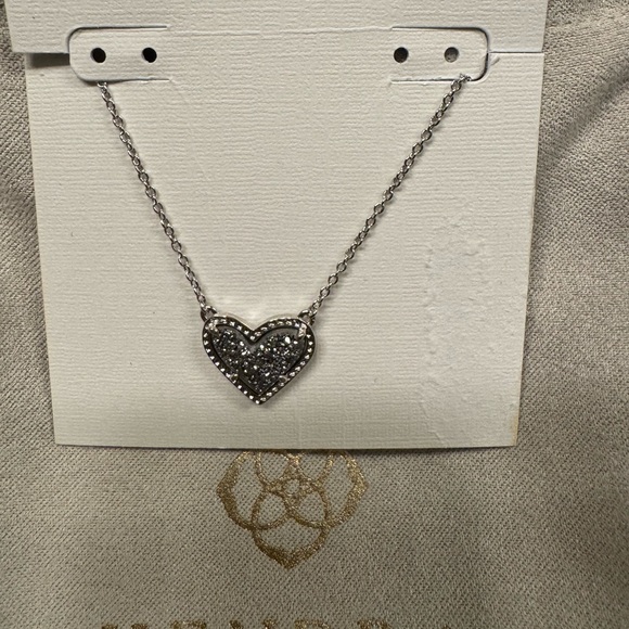 Silver Heart Pendant Necklace - Picture 2 of 5